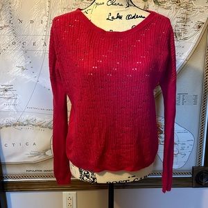 Gap fuchsia light weight sweater size S